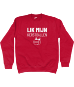 Lik Mijn Kerstballen | Sweater - Rood - Image 2