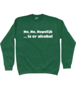 Ho Ho Hopelijk is er alcohol | Sweater - Groen - Image 2