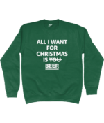 All I Want For Christmas Is Beer | Sweater - Groen - Image 2