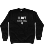 I Love Christmas | Sweater - Zwart - Image 2