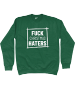 Fuck Christmas Haters | Sweater - Groen - Image 2