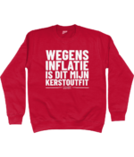 Wegens Inflatie | Sweater - Rood - Image 2