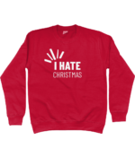I Hate Christmas | Sweater - Rood - Image 2
