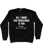 All I Want For Christmas Is You (grapje doe maar wijn) | Sweater – Zwart - Image 2