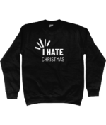 I Hate Christmas | Sweater - Zwart - Image 2
