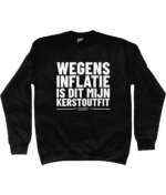 Wegens Inflatie | Sweater - Zwart - Image 2