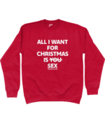 All I Want For Christmas Is Sex | Sweater – Rood - Image 2
