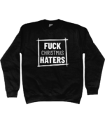 Fuck Christmas Haters | Sweater - Zwart - Image 2