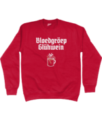 Bloedgroep Gluhwein | Sweater - Rood - Image 2