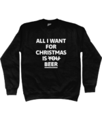 All I Want For Christmas Is Beer | Sweater - Zwart - Image 2