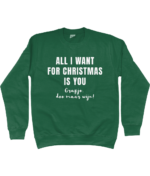 All I Want For Christmas Is You (grapje doe maar wijn) | Sweater – Groen - Image 2