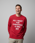 All I Want For Christmas Is Sex | Sweater – Rood