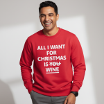 All I Want For Christmas Is Wine | Sweater – Rood
