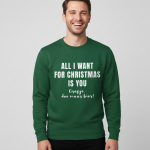 All I Want For Christmas Is You (grapje doe maar bier) | Sweater – Groen