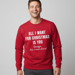 All I Want For Christmas Is You (grapje doe maar bier) | Sweater – Rood