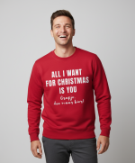 All I Want For Christmas Is You (grapje doe maar bier) | Sweater – Rood
