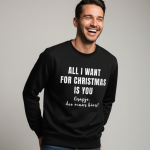 All I Want For Christmas Is You (grapje doe maar bier) | Sweater – Zwart
