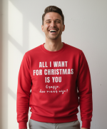 All I Want For Christmas Is You (grapje doe maar wijn) | Sweater – Rood