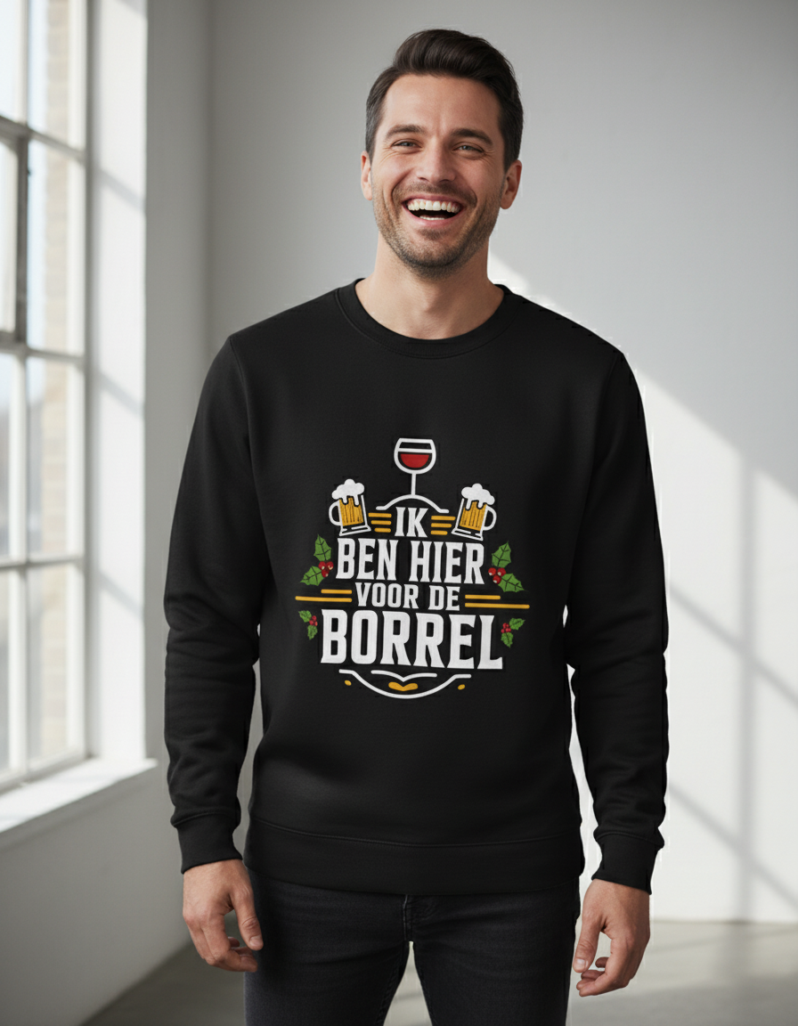 borrel-sweater-zwart Borrel | Sweater - Zwart - Image 1