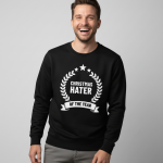 Christmas Hater | Sweater - Zwart