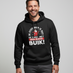 Dikke Buik | Hoodie - Zwart