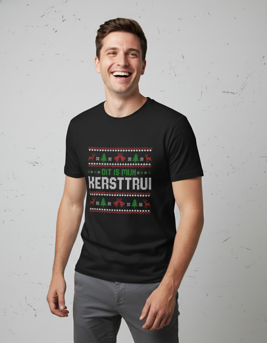 dit-is-mijn-kersttrui-shirt-zwart-2 Dit Is Mijn Kersttrui | Shirt - Zwart - Image 1