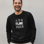 Fijne Pasen | Sweater - Zwart