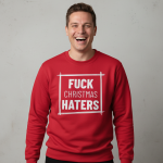 Fuck Christmas Haters | Sweater - Rood