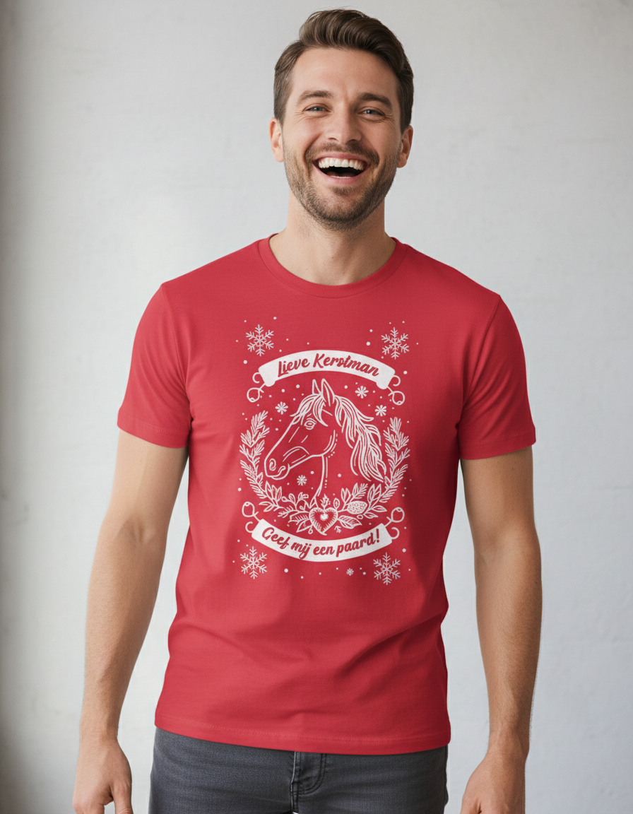 geef-mij-een-paad-shirt-rood Geef Mij Een Paard | Shirt - Rood - Image 1