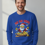 Ho Ho HODL | Sweater - Blauw