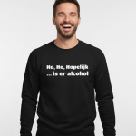 Ho Ho Hopelijk is er alcohol | Sweater - Zwart
