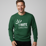 I Hate Christmas | Sweater - Groen
