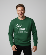 I Hate Christmas | Sweater - Groen