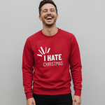 I Hate Christmas | Sweater - Rood