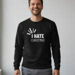 I Hate Christmas | Sweater - Zwart