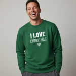 I Love Christmas | Sweater - Groen