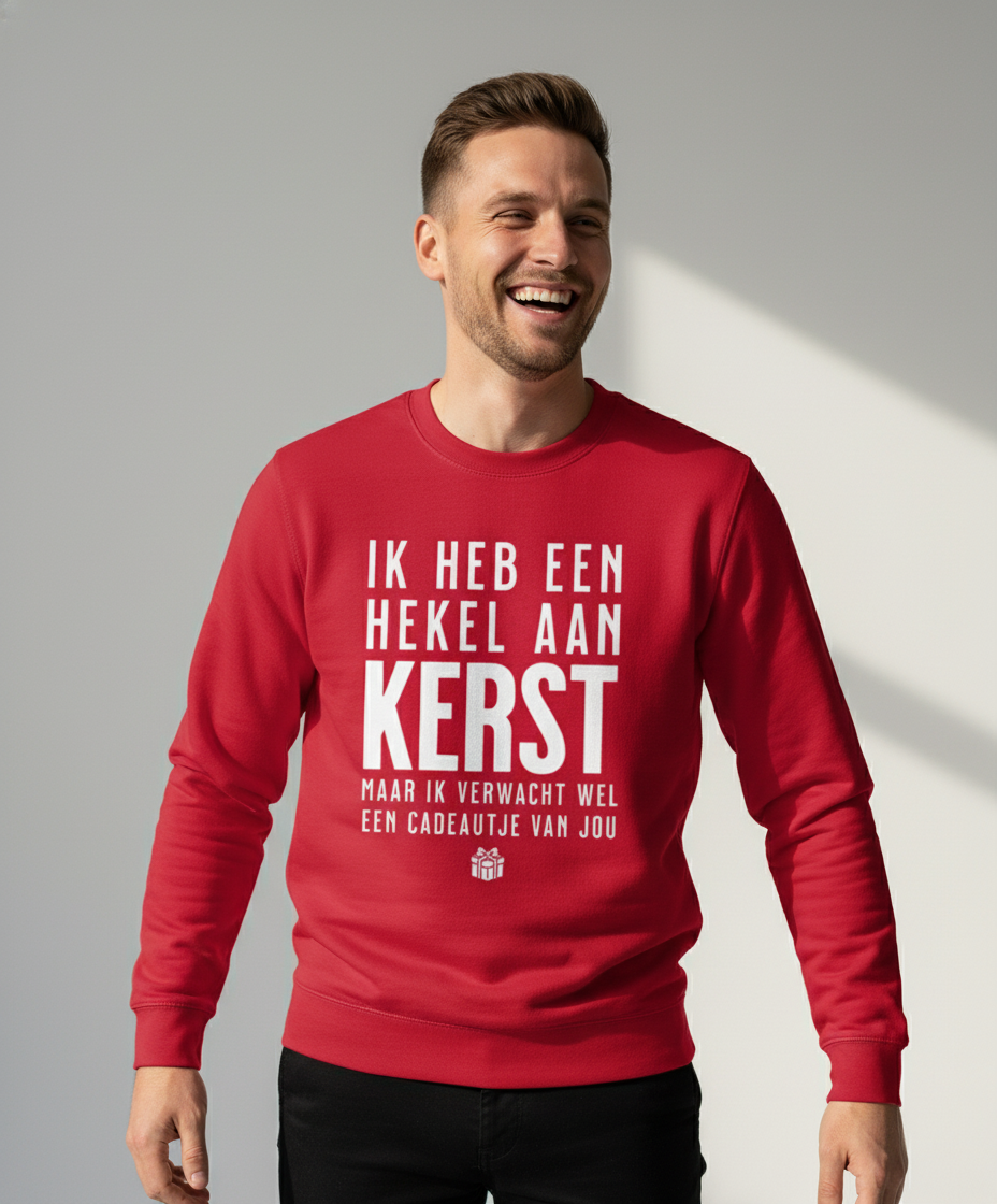 ik-heb-een-hekel-aan-kerst-sweater-rood Hekel Aan Kerst | Sweater - Rood - Image 1