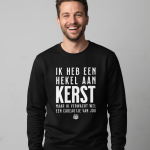 Ik Heb Een Hekel Aan Kerst | Sweater - Zwart