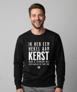 Ik Heb Een Hekel Aan Kerst | Sweater - Zwart