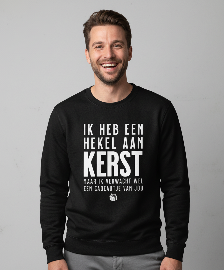ik-heb-een-hekel-aan-kerst-sweater-zwart Ik Heb Een Hekel Aan Kerst | Sweater - Zwart - Image 1