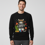 Kat in de Boom | Sweater - Zwart