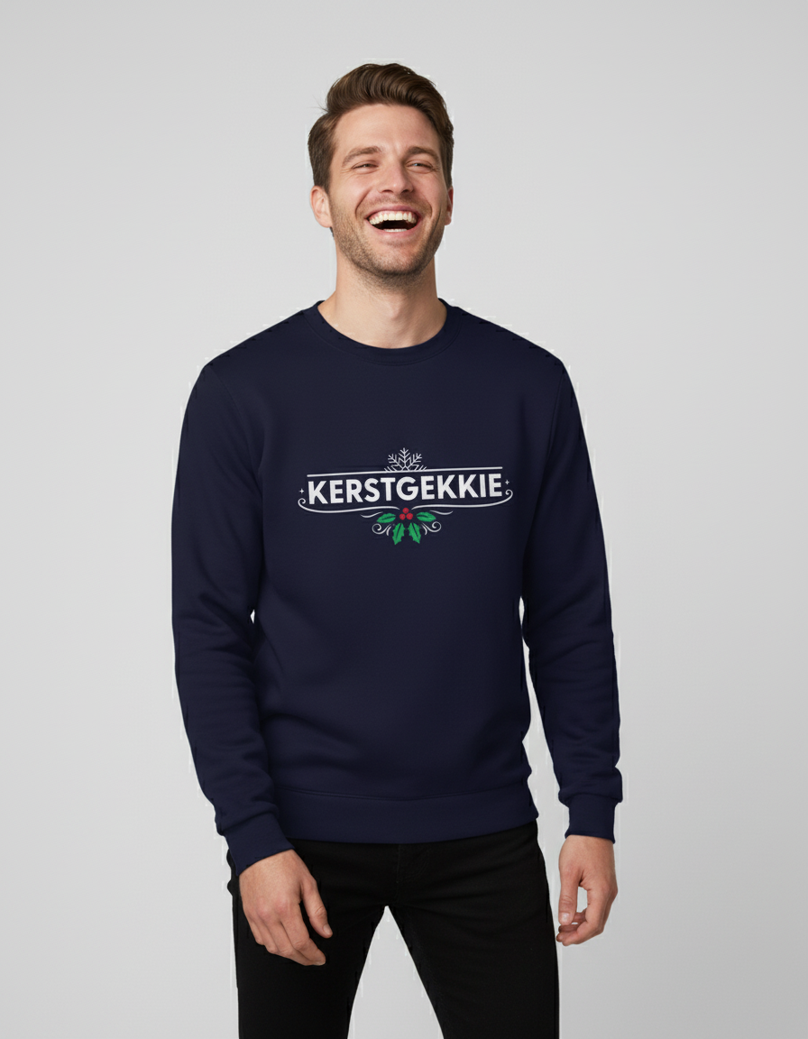 kerstgekkie-sweater-blauw Kerstgekkie | Sweater - Blauw - Image 1