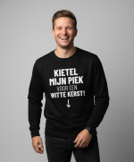 Kietel Mijn Piek | Sweater - Zwart