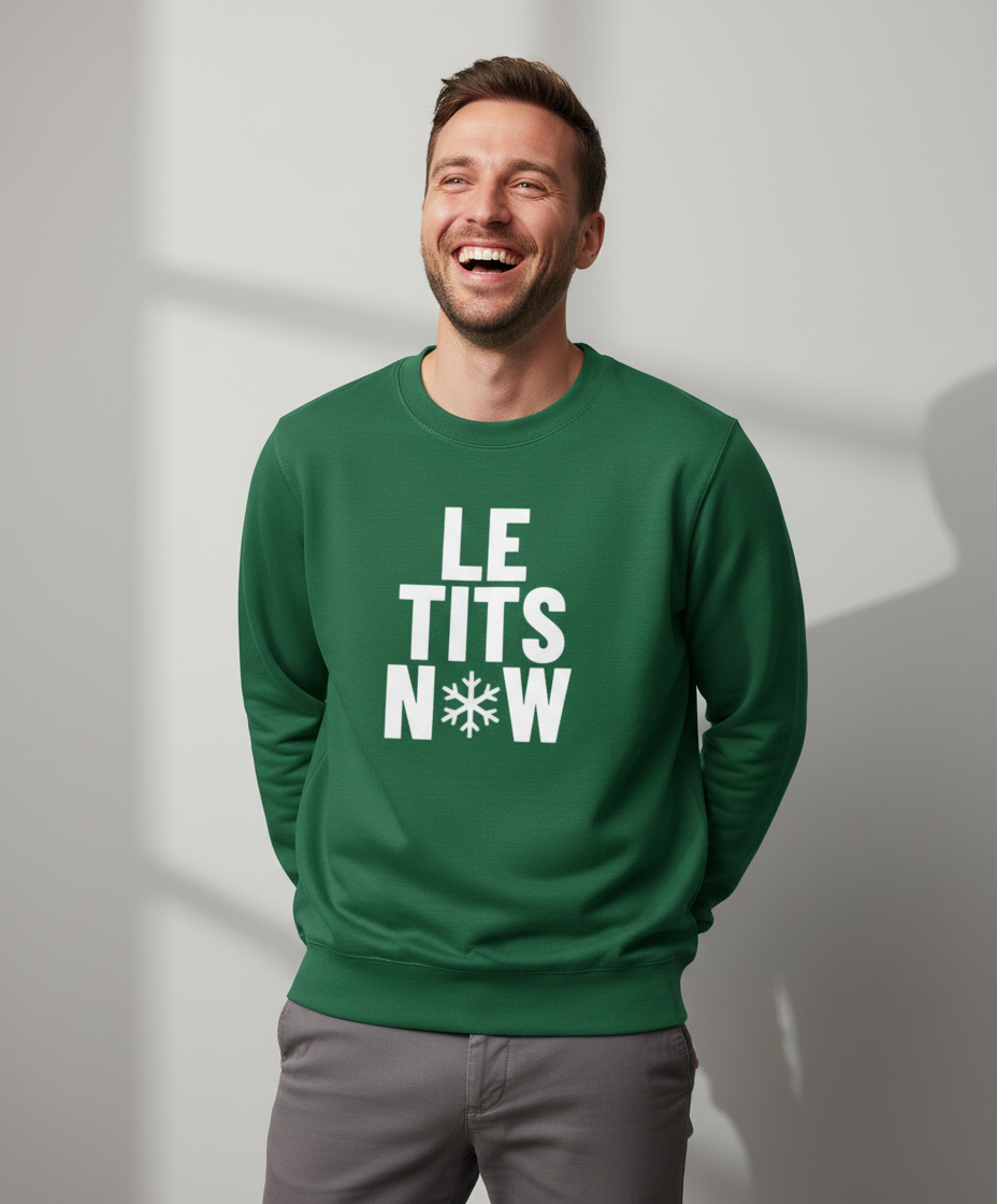 let-it-snow-sweater-groen Let It Snow | Sweater - Groen - Image 1