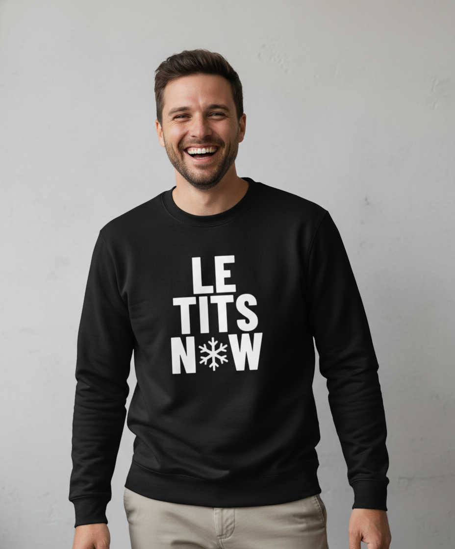 let-it-snow-sweater-zwart Let It Snow | Sweater - Zwart - Image 1