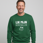 Lik Mijn Kerstballen | Sweater - Groen