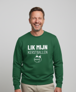 Lik Mijn Kerstballen | Sweater - Groen
