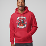 Merrie Christmas | Hoodie - Rood