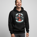 Merrie Christmas | Hoodie - Zwart