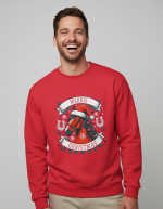 Merrie Christmas | Sweater - Rood